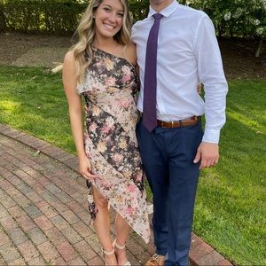 One Shoulder Midi Dress